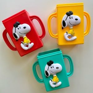 Vintage Snoopy Set of 3 juice box holders